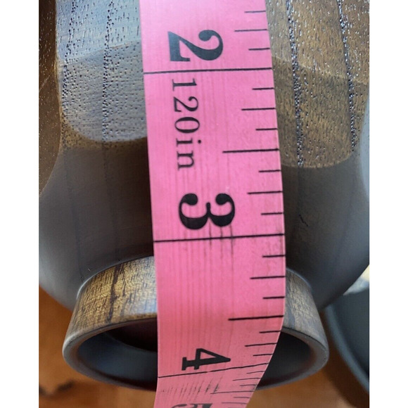 Acacia Wood Footed Rice Soup 4 Bowls Owl And Cat Graphics W/2 Small Spoons - Picture 6 of 12